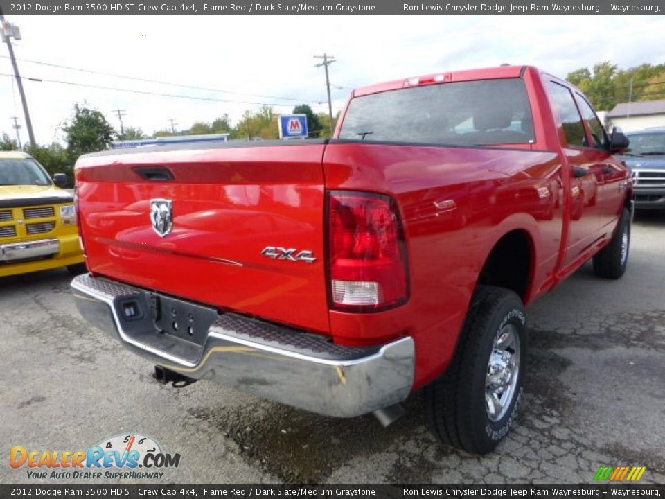 2012 Dodge Ram 3500 HD ST Crew Cab 4x4 Flame Red / Dark Slate/Medium Graystone Photo #5
