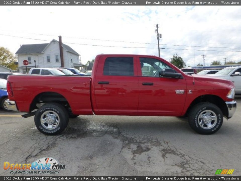 2012 Dodge Ram 3500 HD ST Crew Cab 4x4 Flame Red / Dark Slate/Medium Graystone Photo #6