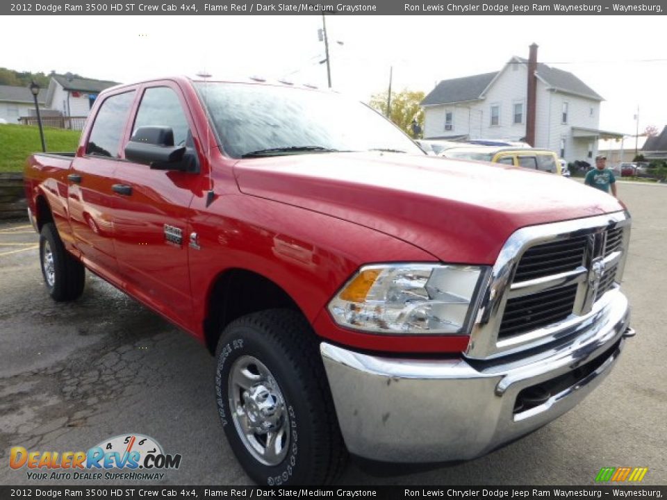2012 Dodge Ram 3500 HD ST Crew Cab 4x4 Flame Red / Dark Slate/Medium Graystone Photo #7
