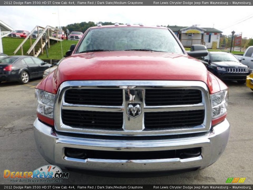 2012 Dodge Ram 3500 HD ST Crew Cab 4x4 Flame Red / Dark Slate/Medium Graystone Photo #8