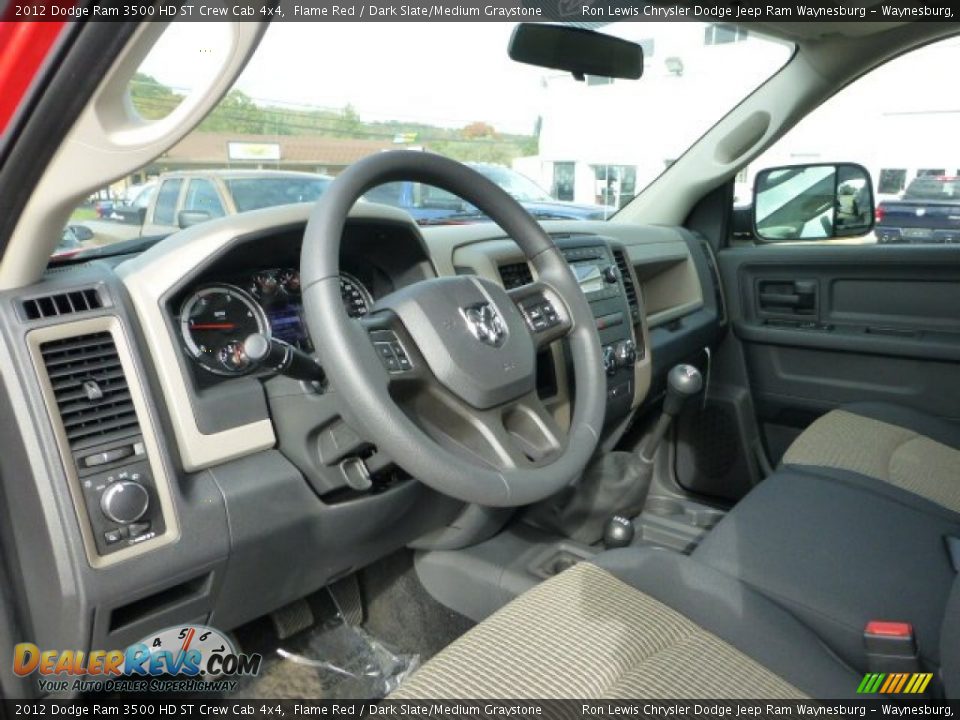 2012 Dodge Ram 3500 HD ST Crew Cab 4x4 Flame Red / Dark Slate/Medium Graystone Photo #16