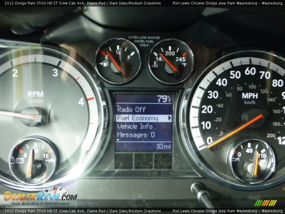 2012 Dodge Ram 3500 HD ST Crew Cab 4x4 Flame Red / Dark Slate/Medium Graystone Photo #19
