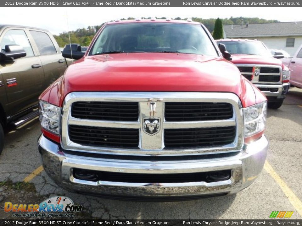2012 Dodge Ram 3500 HD ST Crew Cab 4x4 Flame Red / Dark Slate/Medium Graystone Photo #6