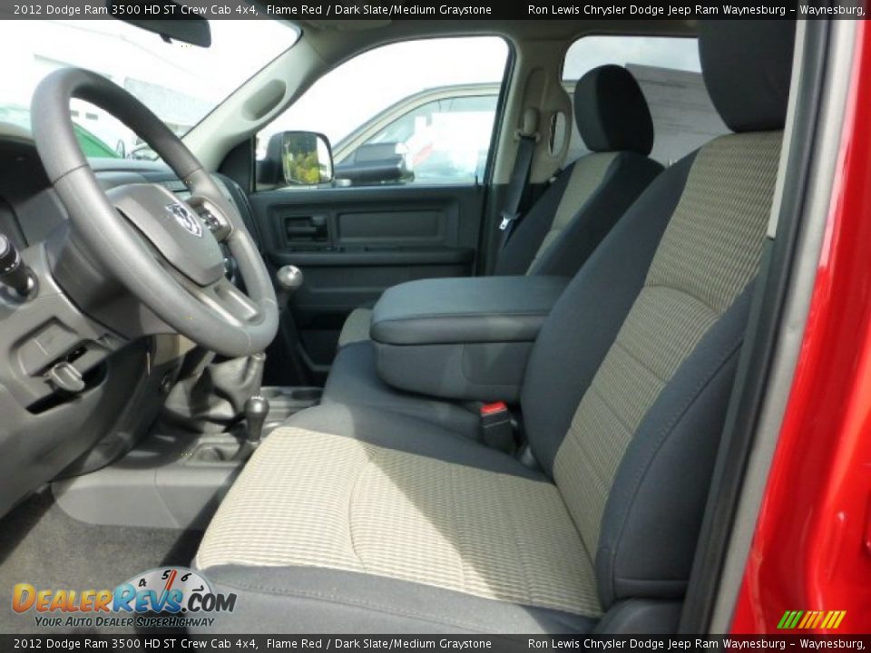 2012 Dodge Ram 3500 HD ST Crew Cab 4x4 Flame Red / Dark Slate/Medium Graystone Photo #10