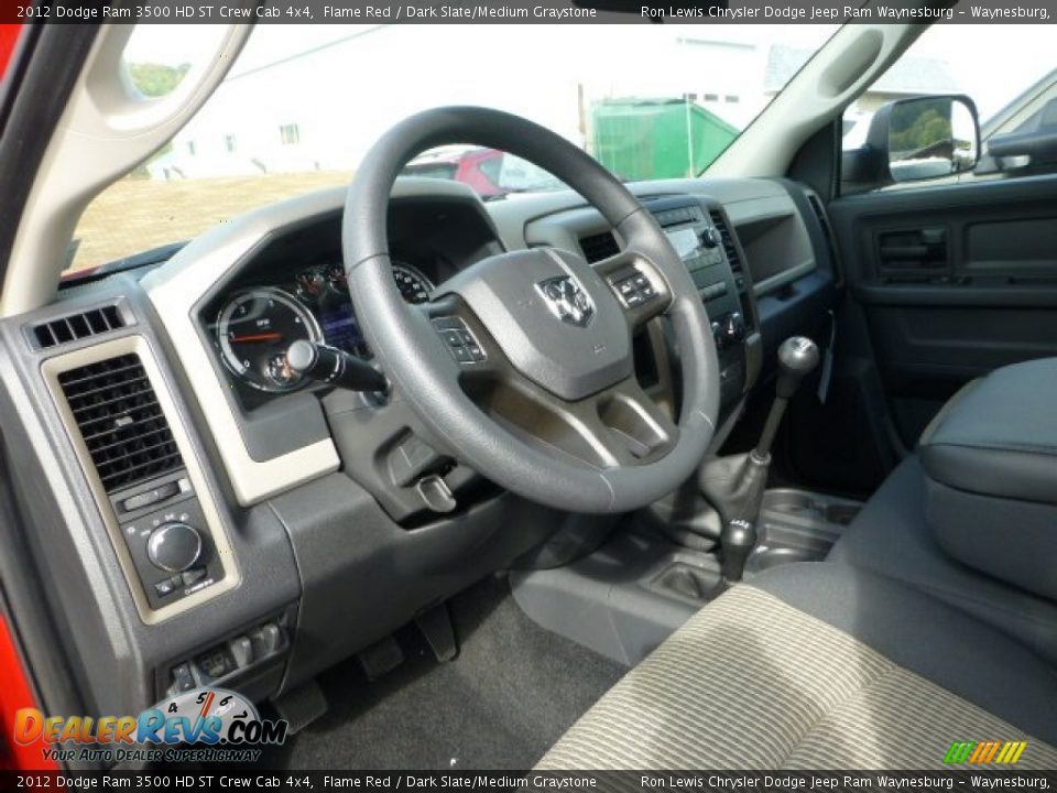 2012 Dodge Ram 3500 HD ST Crew Cab 4x4 Flame Red / Dark Slate/Medium Graystone Photo #15