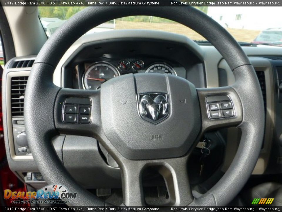 2012 Dodge Ram 3500 HD ST Crew Cab 4x4 Flame Red / Dark Slate/Medium Graystone Photo #17