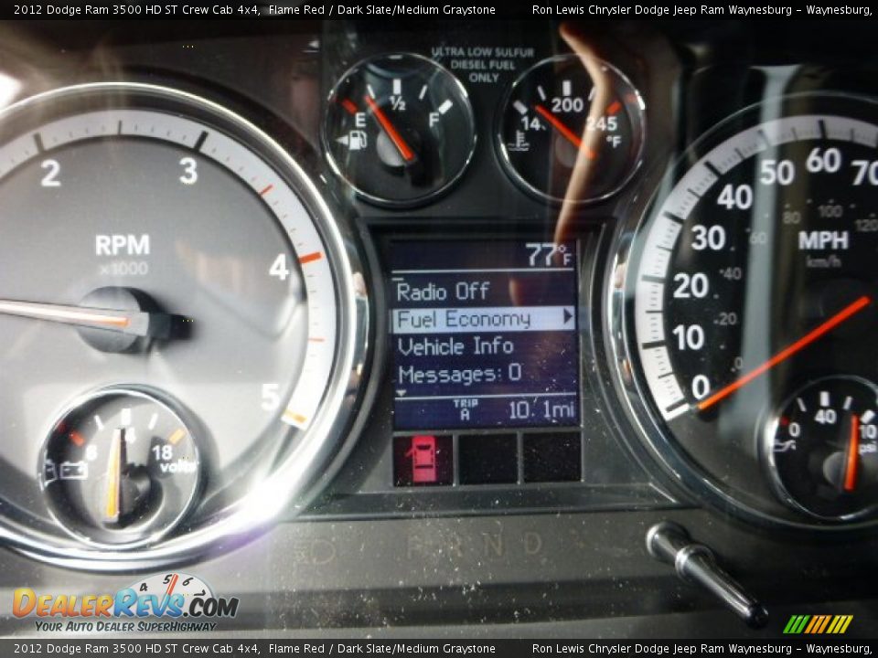 2012 Dodge Ram 3500 HD ST Crew Cab 4x4 Flame Red / Dark Slate/Medium Graystone Photo #19
