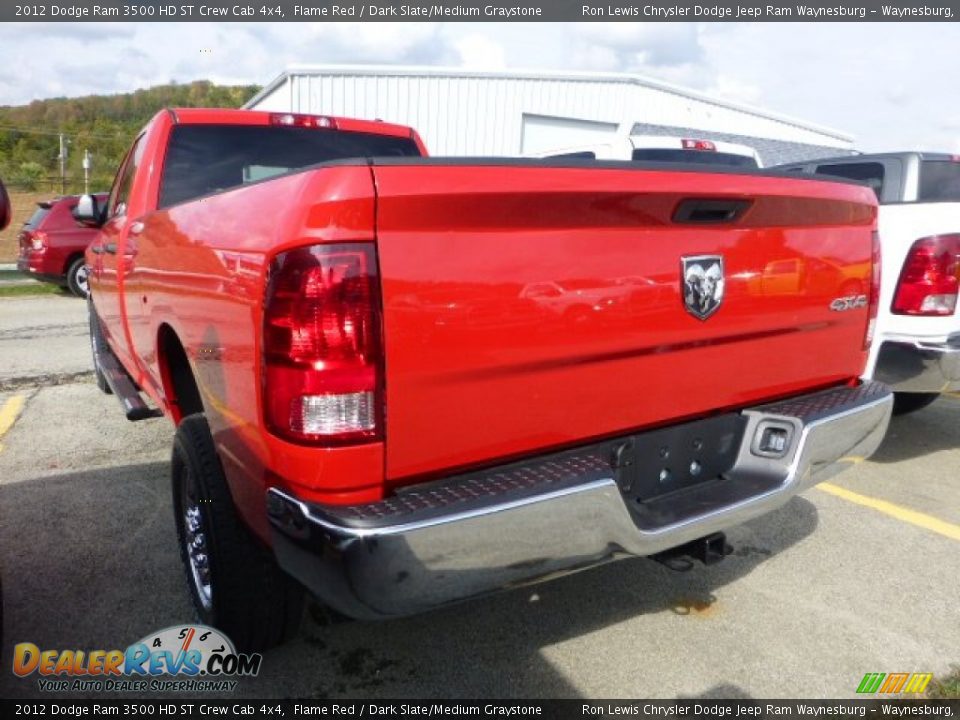 2012 Dodge Ram 3500 HD ST Crew Cab 4x4 Flame Red / Dark Slate/Medium Graystone Photo #2