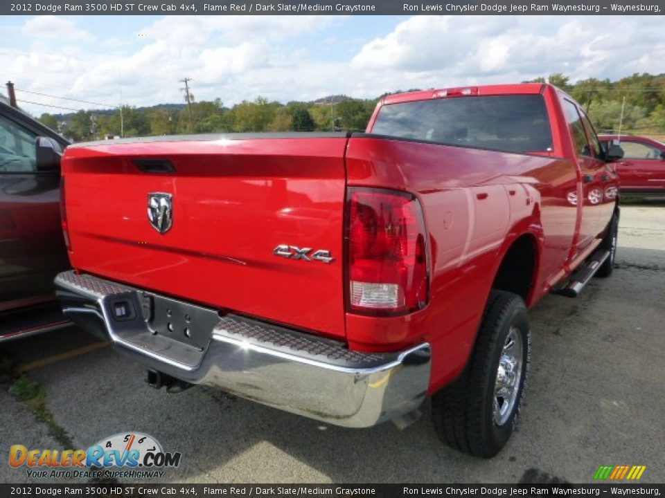2012 Dodge Ram 3500 HD ST Crew Cab 4x4 Flame Red / Dark Slate/Medium Graystone Photo #4