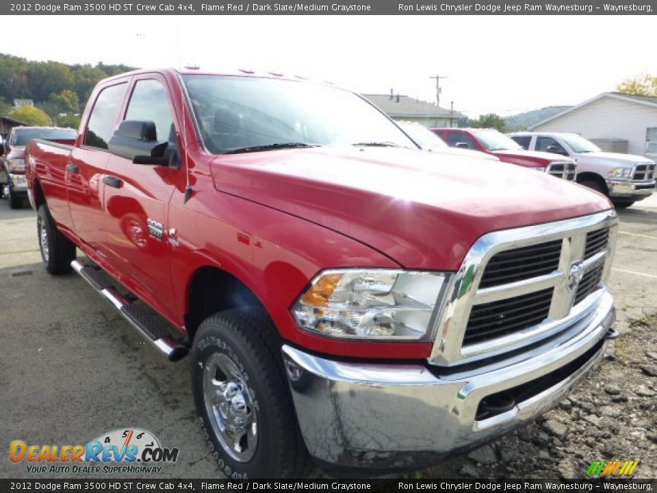 2012 Dodge Ram 3500 HD ST Crew Cab 4x4 Flame Red / Dark Slate/Medium Graystone Photo #5