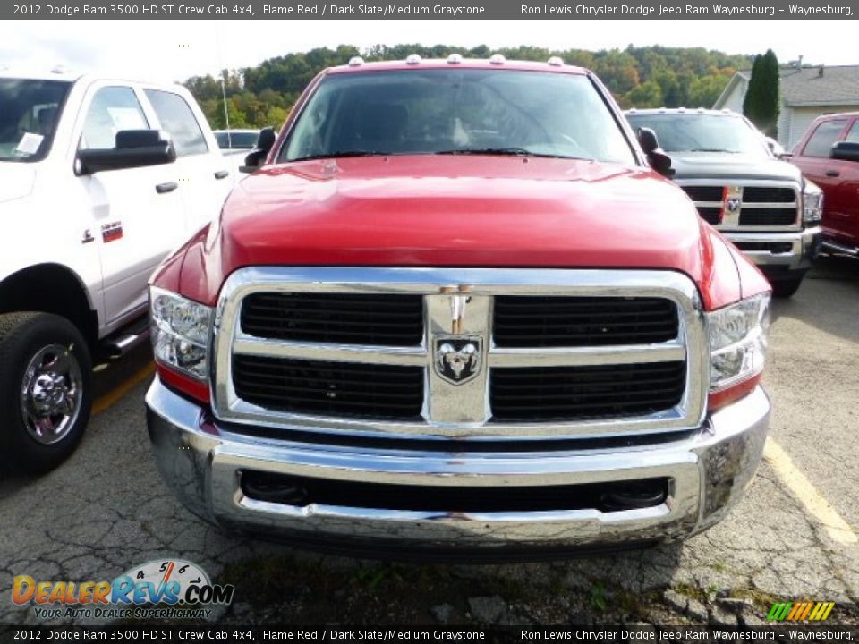 2012 Dodge Ram 3500 HD ST Crew Cab 4x4 Flame Red / Dark Slate/Medium Graystone Photo #6