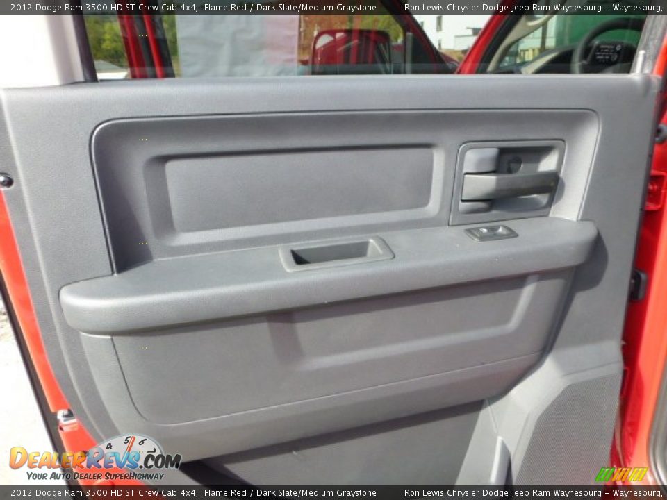 2012 Dodge Ram 3500 HD ST Crew Cab 4x4 Flame Red / Dark Slate/Medium Graystone Photo #13