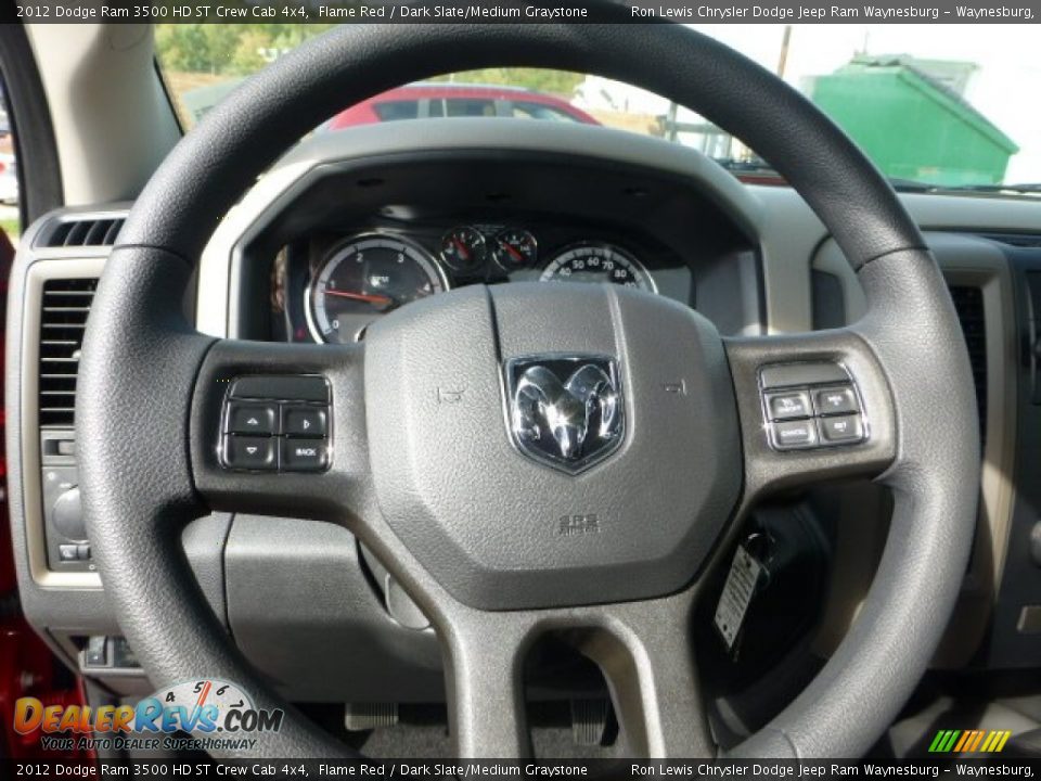 2012 Dodge Ram 3500 HD ST Crew Cab 4x4 Flame Red / Dark Slate/Medium Graystone Photo #17