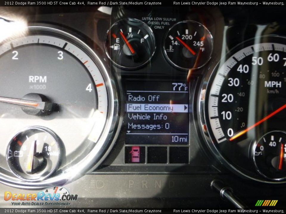 2012 Dodge Ram 3500 HD ST Crew Cab 4x4 Flame Red / Dark Slate/Medium Graystone Photo #19