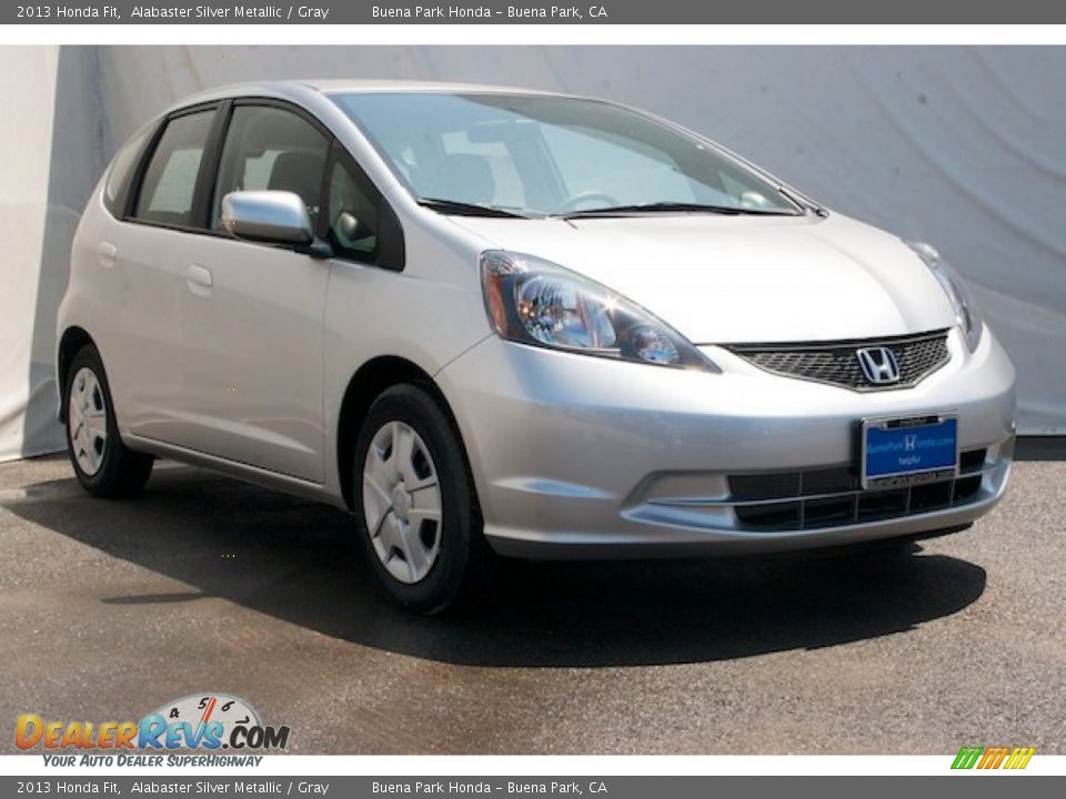 2013 Honda Fit Alabaster Silver Metallic / Gray Photo #1