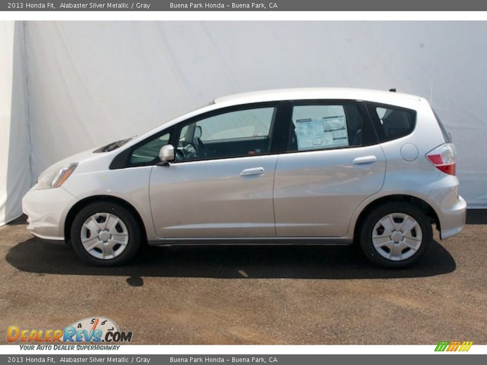 Alabaster Silver Metallic 2013 Honda Fit  Photo #4