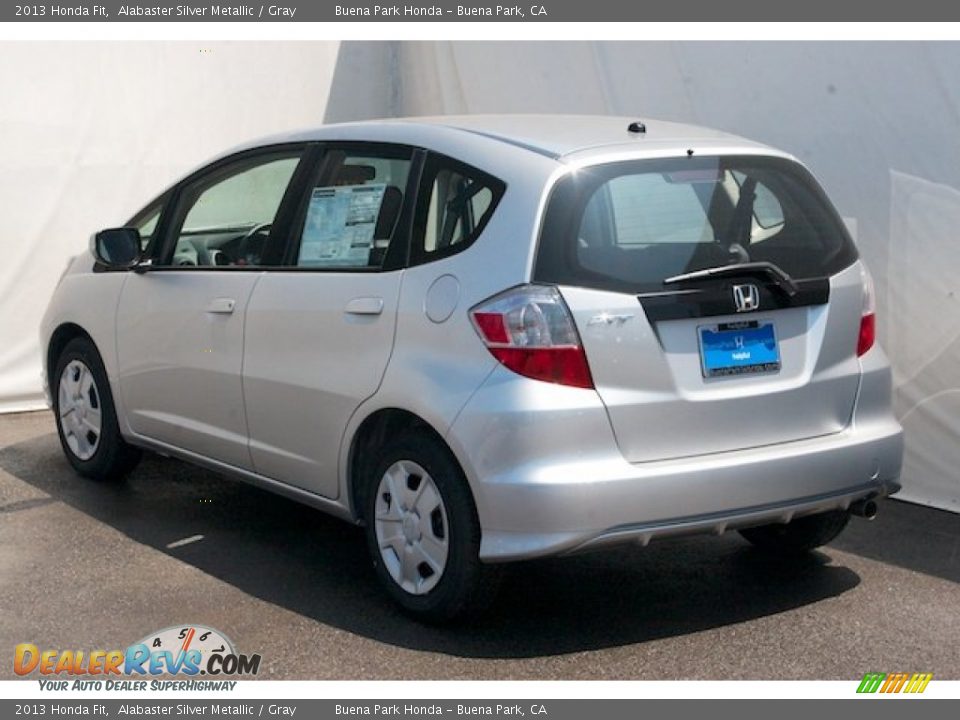 2013 Honda Fit Alabaster Silver Metallic / Gray Photo #5