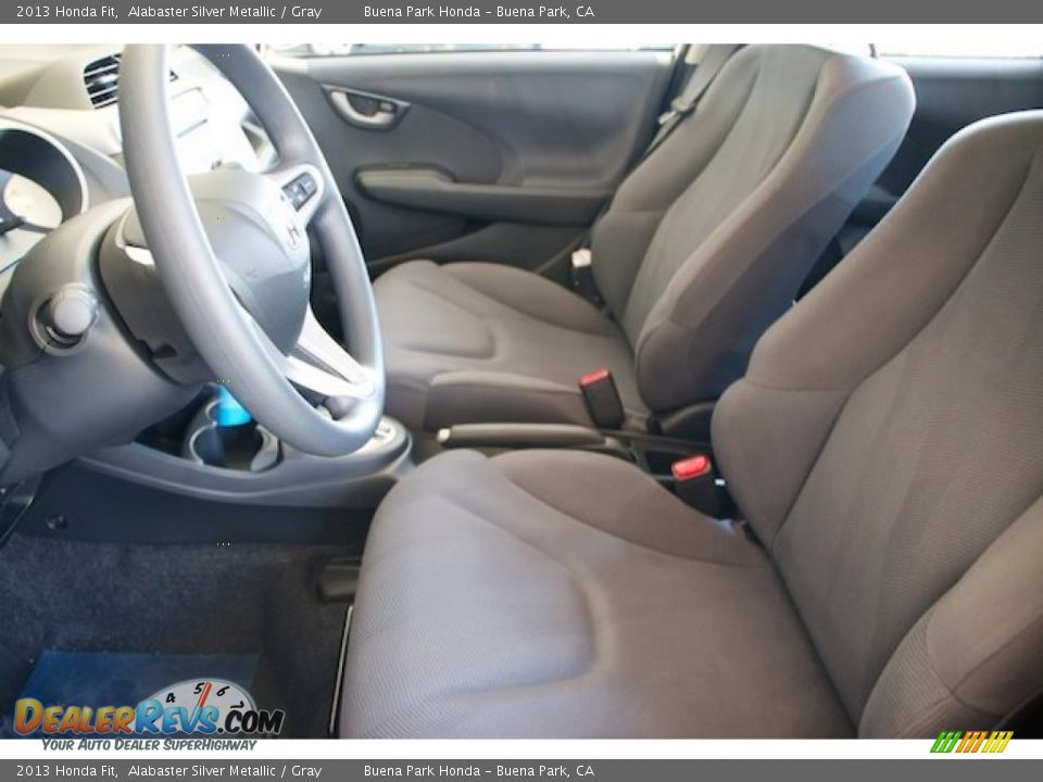 2013 Honda Fit Alabaster Silver Metallic / Gray Photo #9