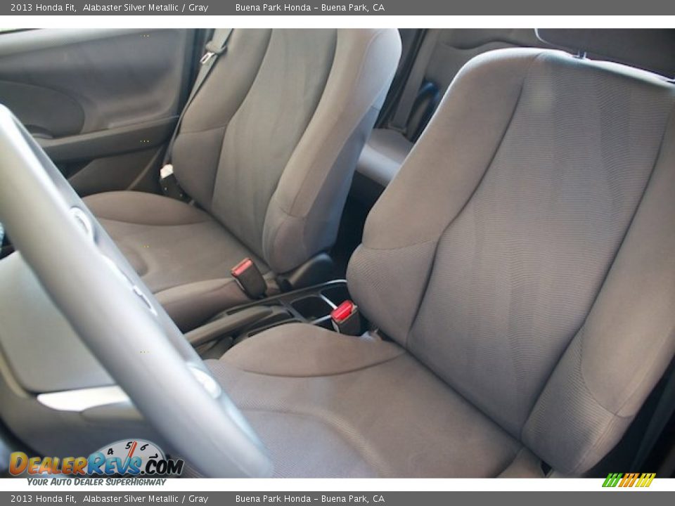 2013 Honda Fit Alabaster Silver Metallic / Gray Photo #11