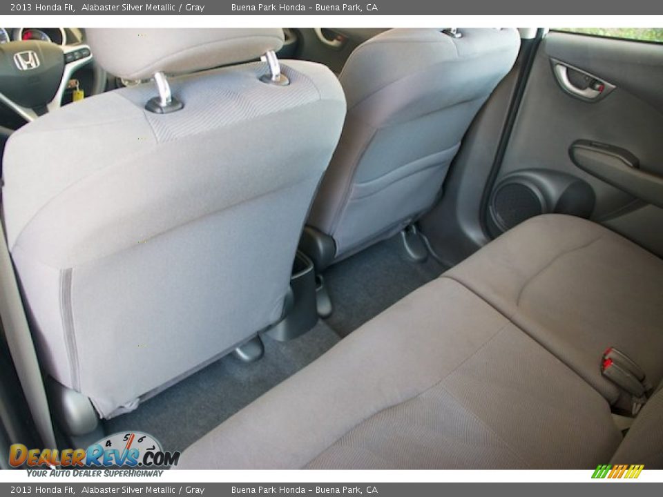 2013 Honda Fit Alabaster Silver Metallic / Gray Photo #13