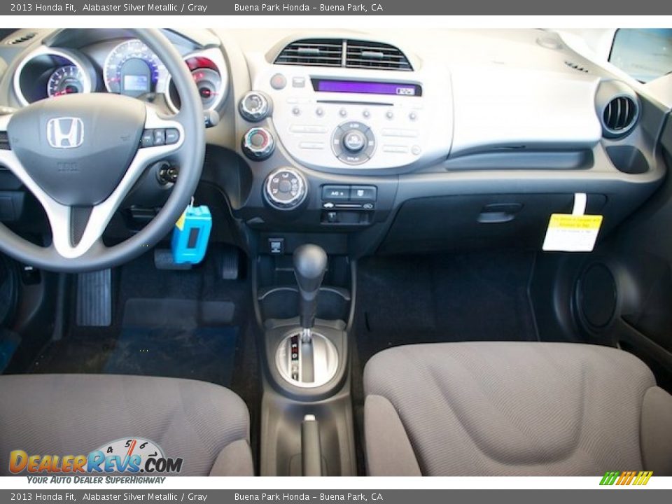2013 Honda Fit Alabaster Silver Metallic / Gray Photo #14