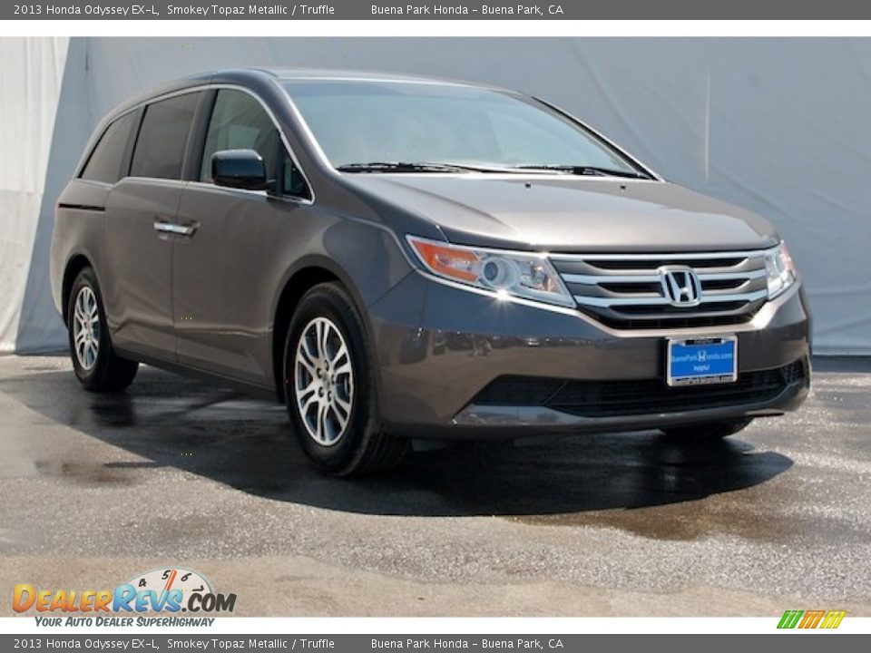 2013 Honda Odyssey EX-L Smokey Topaz Metallic / Truffle Photo #1