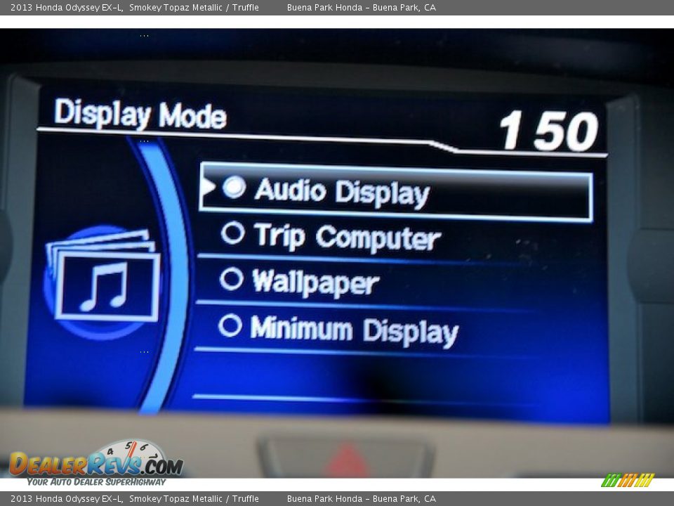 2013 Honda Odyssey EX-L Smokey Topaz Metallic / Truffle Photo #21