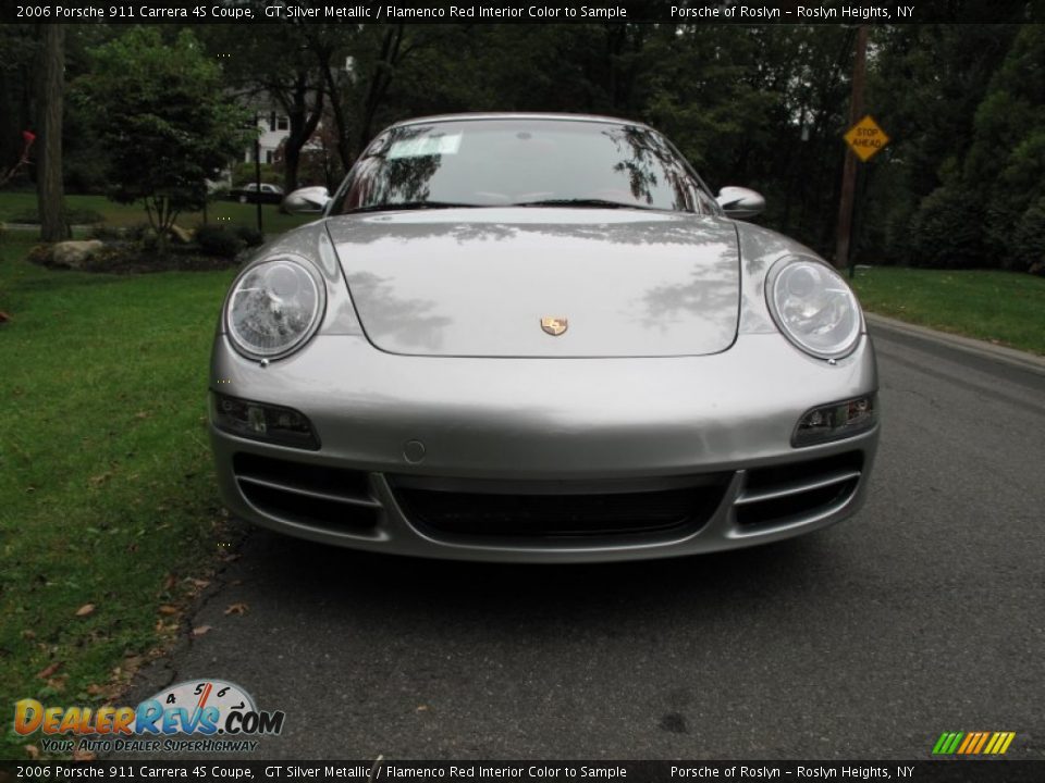 2006 Porsche 911 Carrera 4S Coupe GT Silver Metallic / Flamenco Red Interior Color to Sample Photo #2