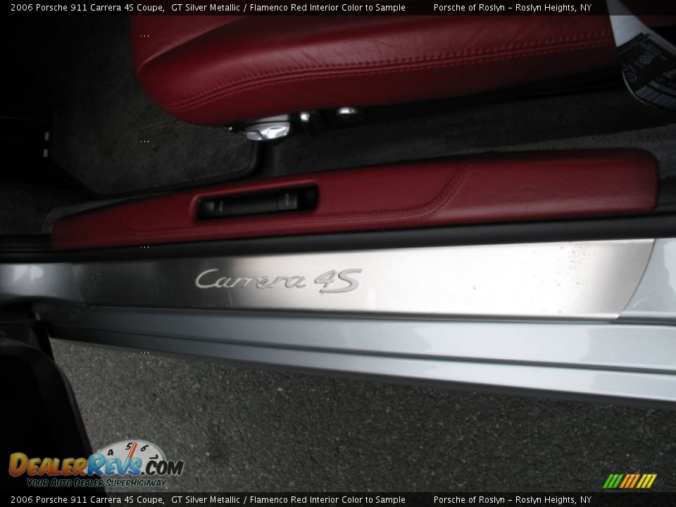 2006 Porsche 911 Carrera 4S Coupe GT Silver Metallic / Flamenco Red Interior Color to Sample Photo #20