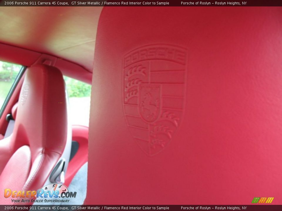 2006 Porsche 911 Carrera 4S Coupe GT Silver Metallic / Flamenco Red Interior Color to Sample Photo #21