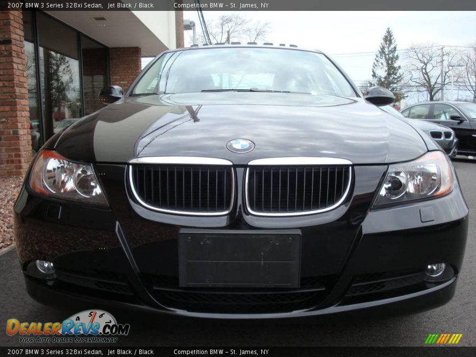 2007 BMW 3 Series 328xi Sedan Jet Black / Black Photo #2