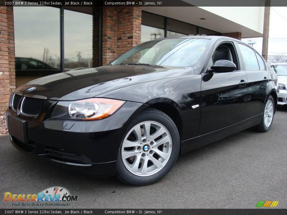 2007 BMW 3 Series 328xi Sedan Jet Black / Black Photo #3