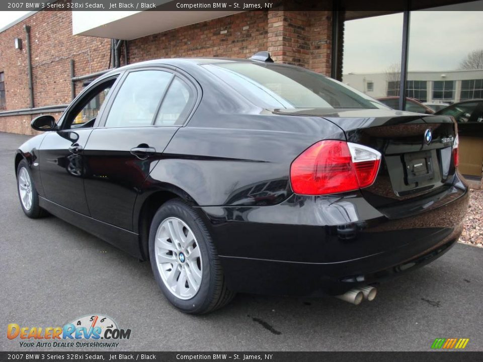 2007 BMW 3 Series 328xi Sedan Jet Black / Black Photo #4