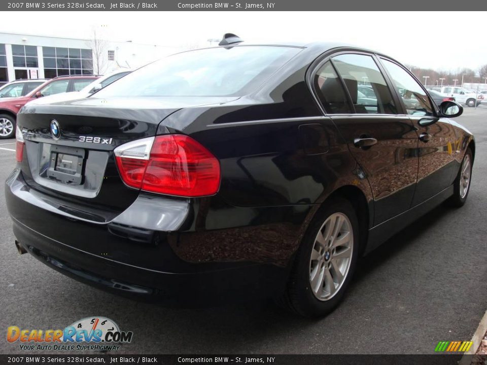 2007 BMW 3 Series 328xi Sedan Jet Black / Black Photo #6