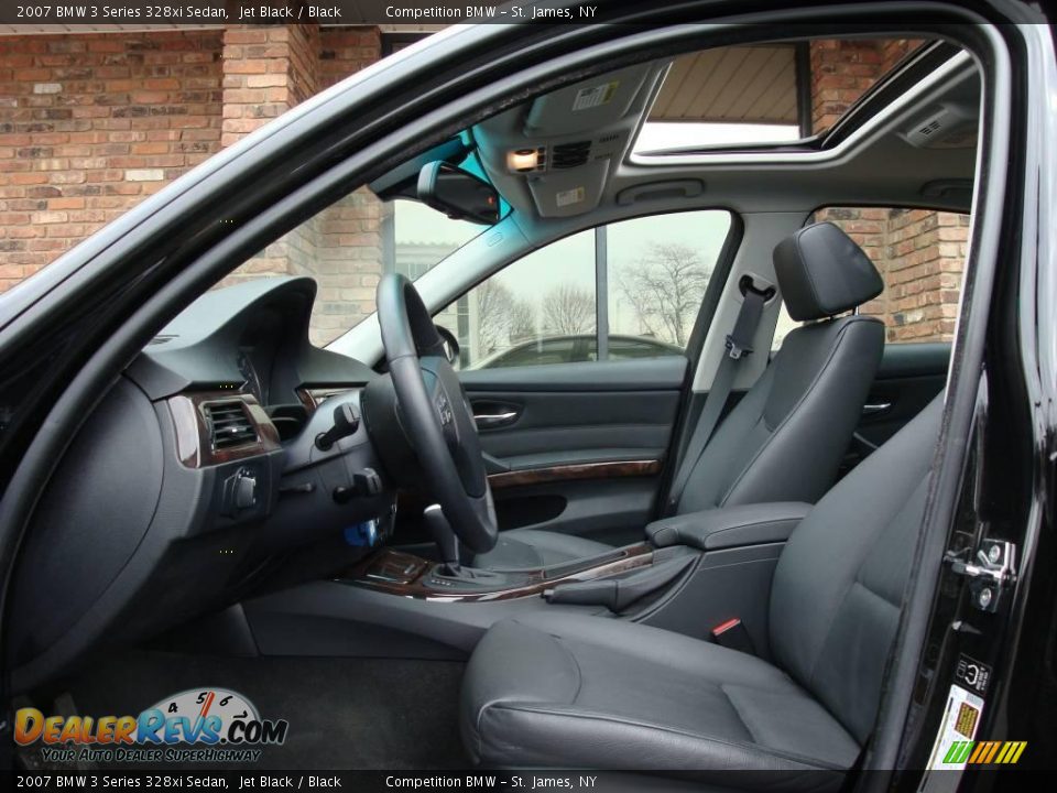 2007 BMW 3 Series 328xi Sedan Jet Black / Black Photo #10
