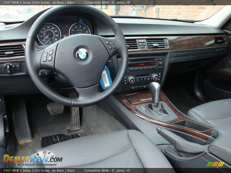 2007 BMW 3 Series 328xi Sedan Jet Black / Black Photo #11