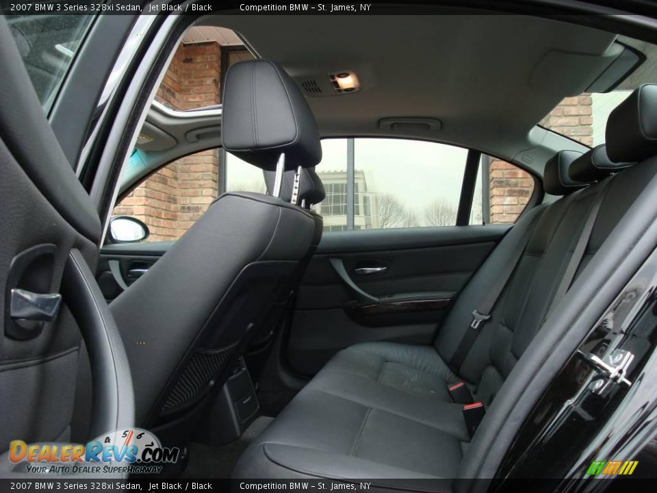 2007 BMW 3 Series 328xi Sedan Jet Black / Black Photo #12