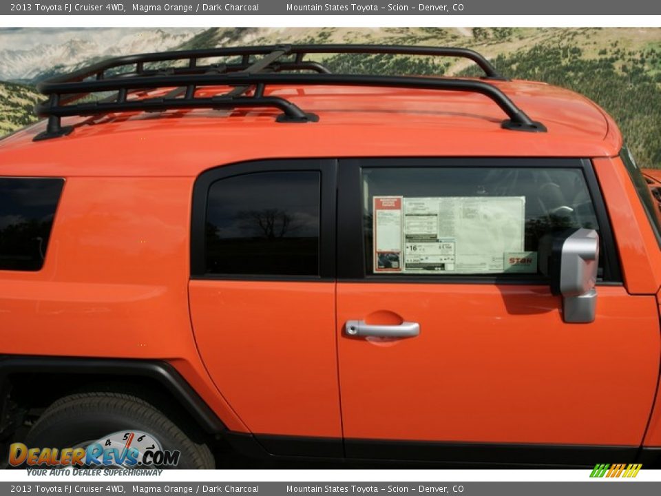 2013 Toyota FJ Cruiser 4WD Magma Orange / Dark Charcoal Photo #4