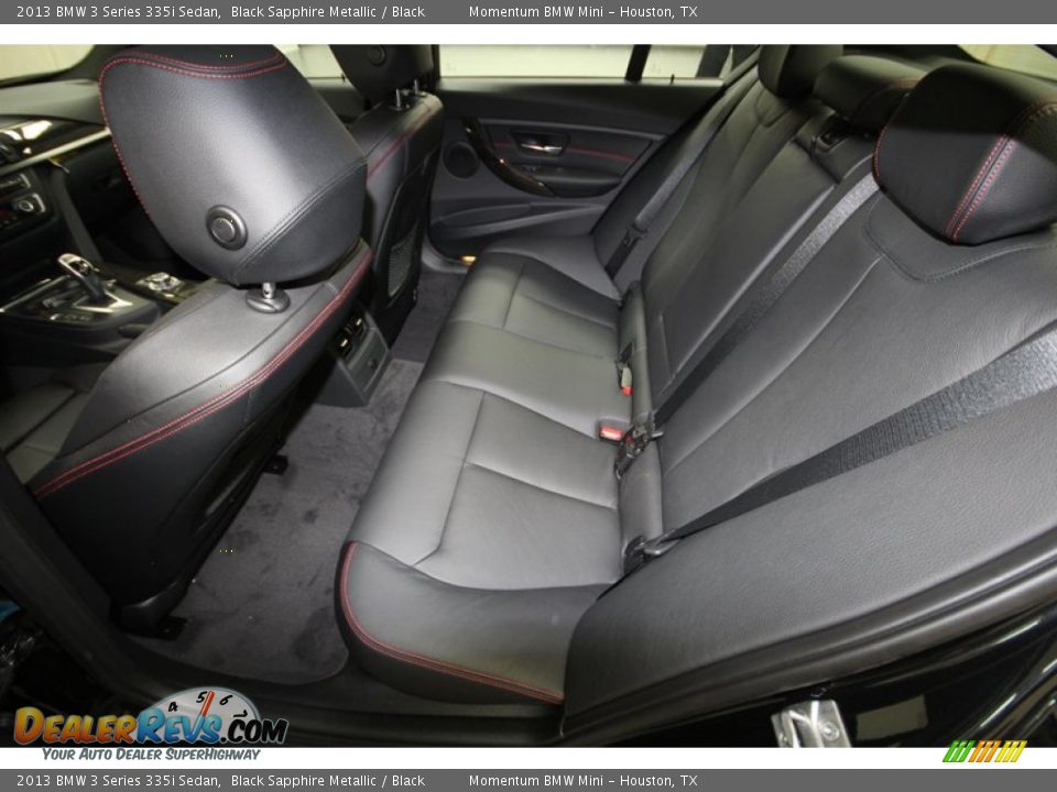 Rear Seat of 2013 BMW 3 Series 335i Sedan Photo #12