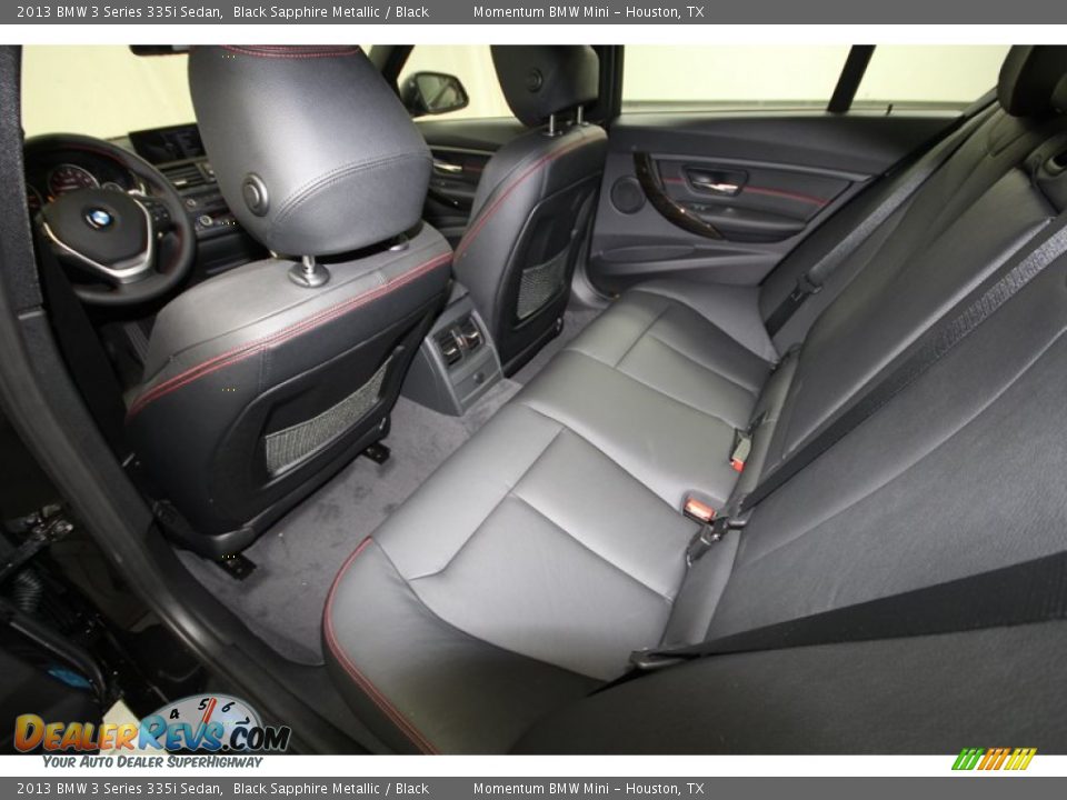 Rear Seat of 2013 BMW 3 Series 335i Sedan Photo #24