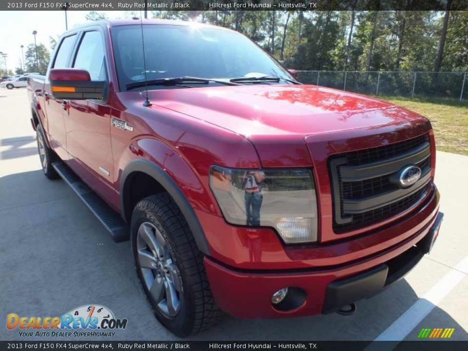 2013 Ford F150 FX4 SuperCrew 4x4 Ruby Red Metallic / Black Photo #1