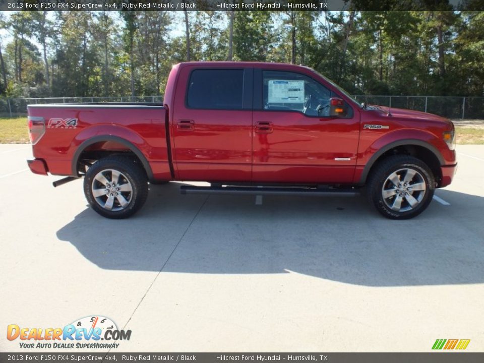 2013 Ford F150 FX4 SuperCrew 4x4 Ruby Red Metallic / Black Photo #2