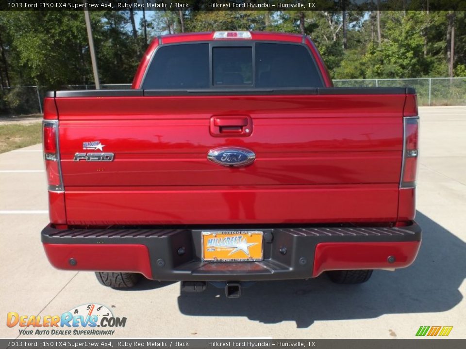 2013 Ford F150 FX4 SuperCrew 4x4 Ruby Red Metallic / Black Photo #6