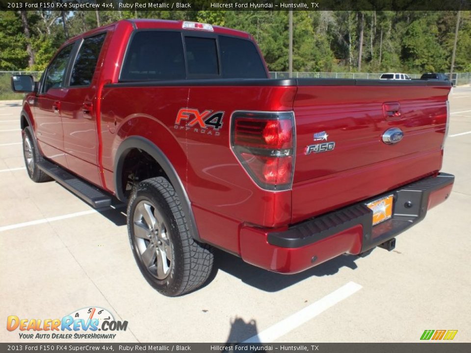 2013 Ford F150 FX4 SuperCrew 4x4 Ruby Red Metallic / Black Photo #7