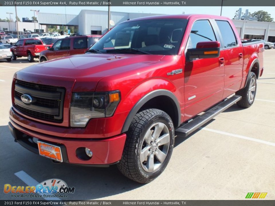 2013 Ford F150 FX4 SuperCrew 4x4 Ruby Red Metallic / Black Photo #9