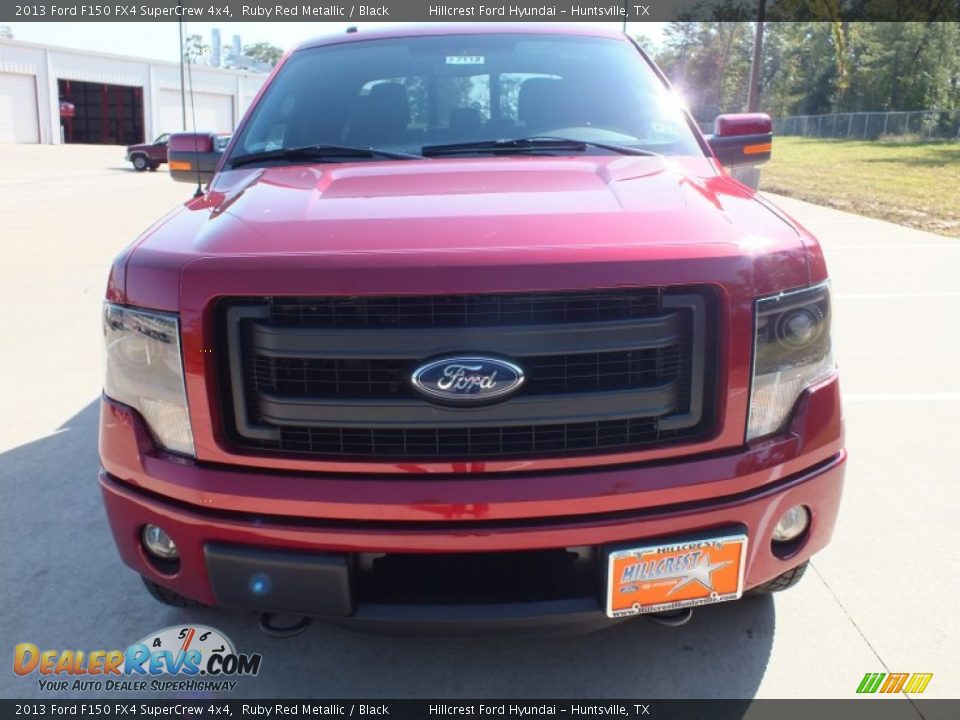 2013 Ford F150 FX4 SuperCrew 4x4 Ruby Red Metallic / Black Photo #10