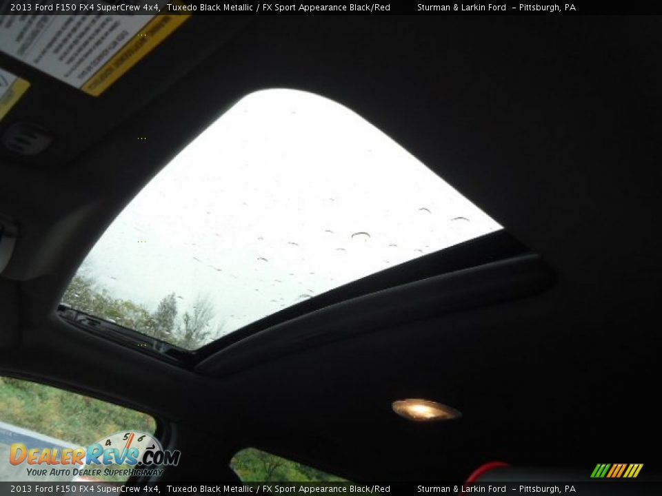 2013 Ford F150 FX4 SuperCrew 4x4 Tuxedo Black Metallic / FX Sport Appearance Black/Red Photo #12