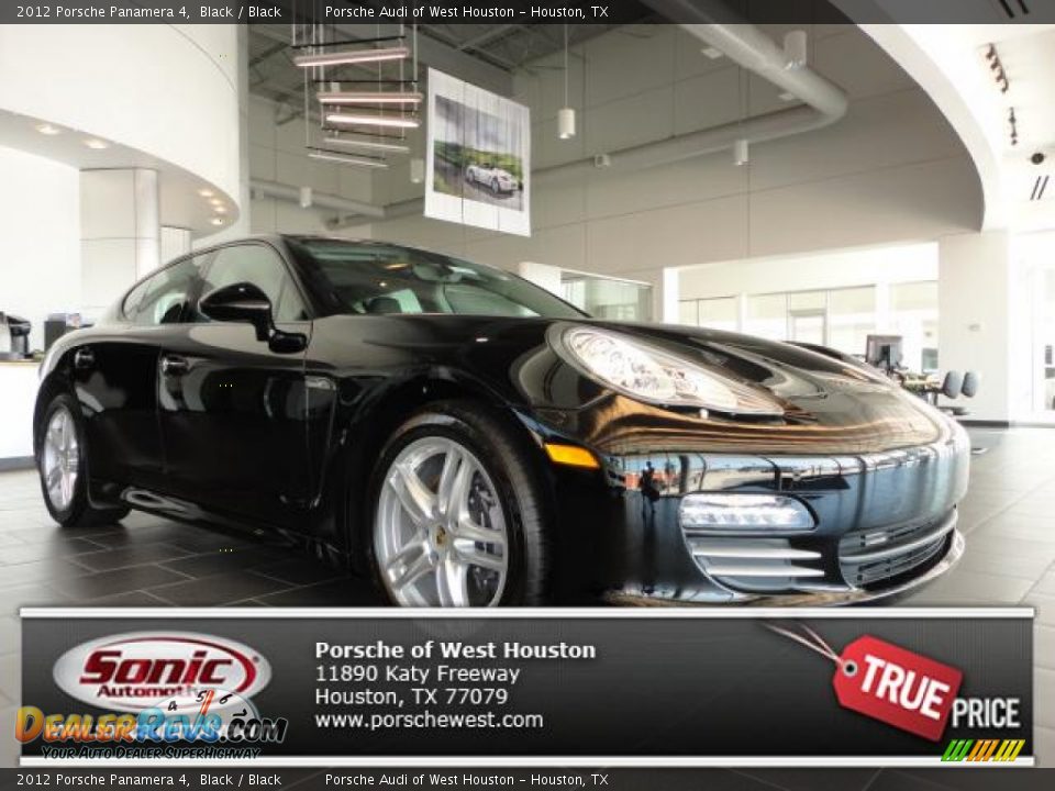 2012 Porsche Panamera 4 Black / Black Photo #1