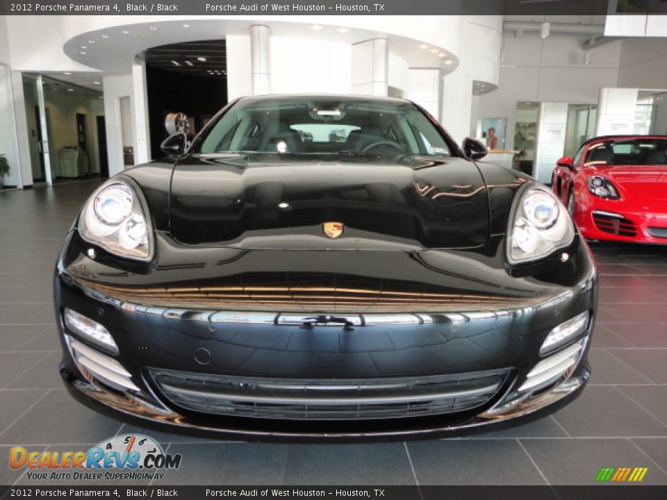 2012 Porsche Panamera 4 Black / Black Photo #2