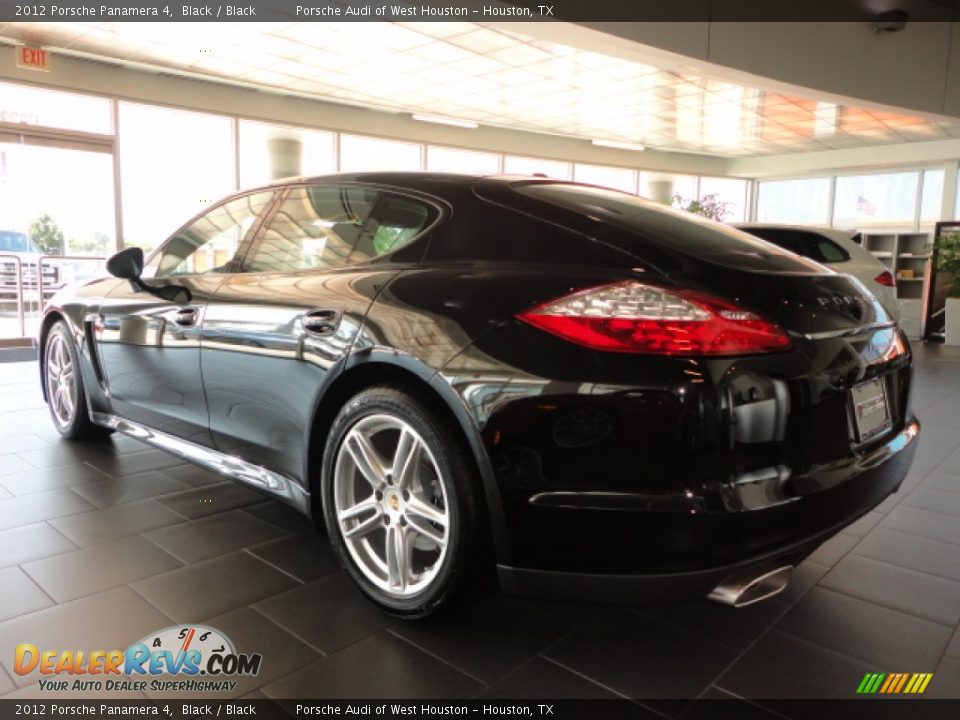 2012 Porsche Panamera 4 Black / Black Photo #3
